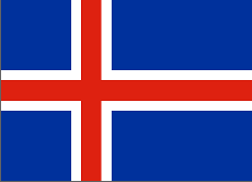 The Flag of Iceland.