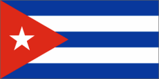 The flag of Cuba.