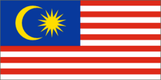 The flag of Malaysia.