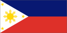 The flag of the Philippines.