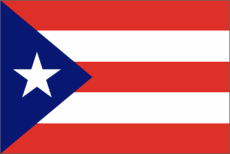 The flag of Puerto Rico.