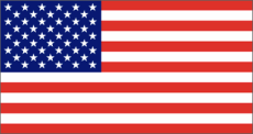 The flag of the United States.