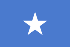 The flag of Somalia