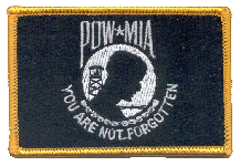 Our POW/MIA Rectangle Patch.